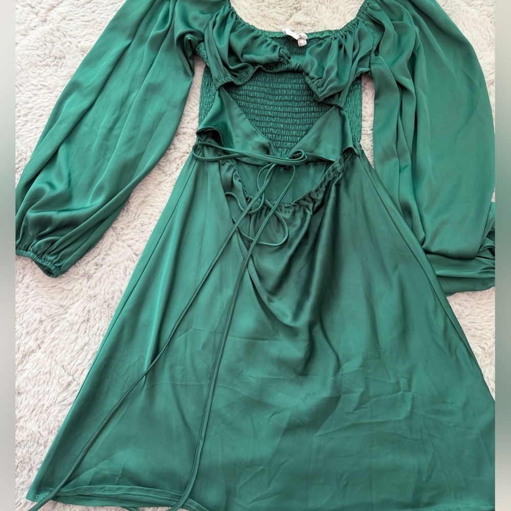 Princess Polly Emerald Long Sleeve Dress - Picture 4 of 5